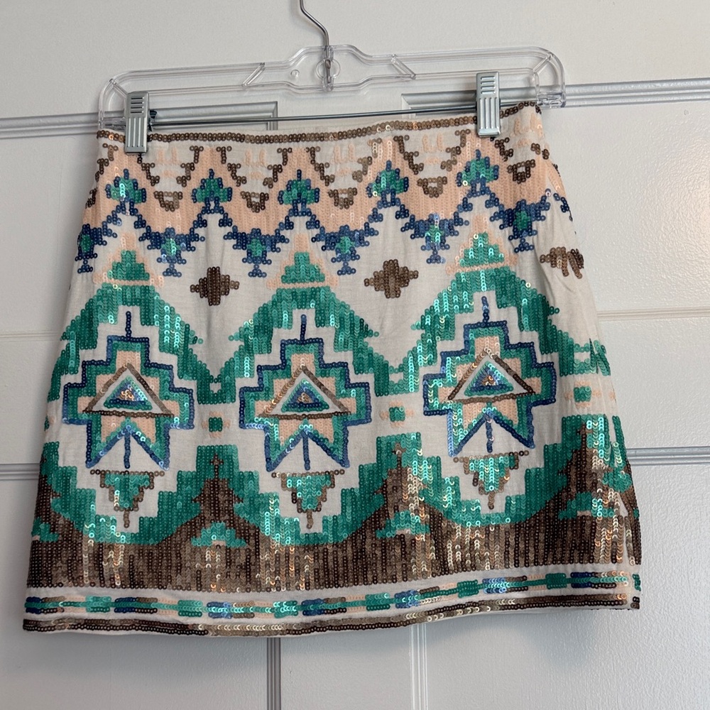Sequin Mini Skirt